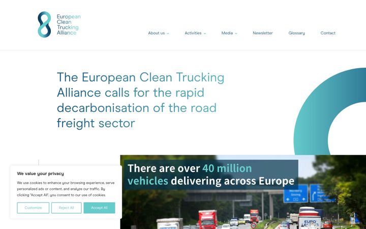 Ekraanipilt saidist clean-trucking.eu