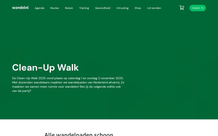 Snimka zaslona za clean-upwalk.nl