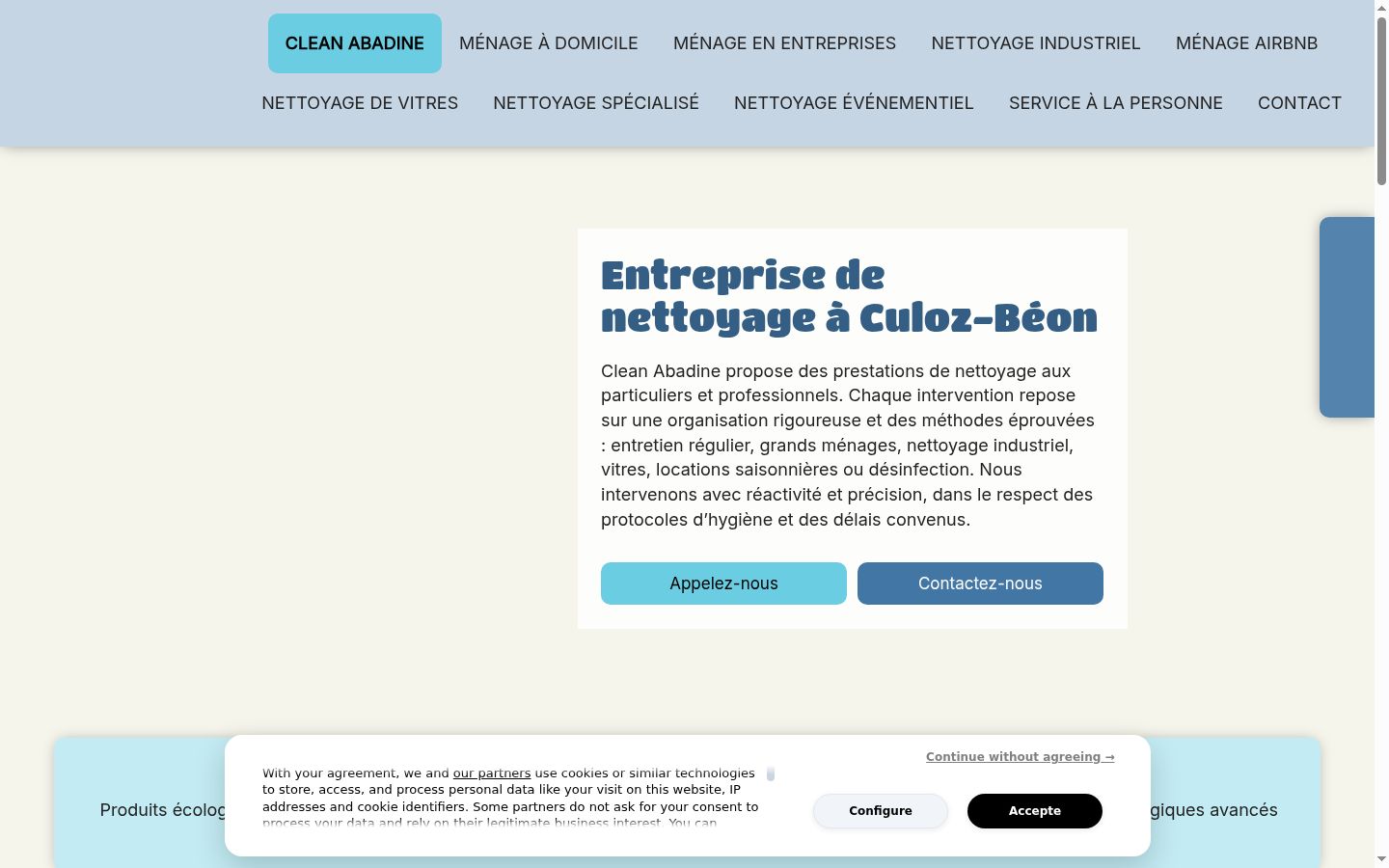Screenshot tal-banner tal-kunsens muri qabel kwalunkwe interazzjoni