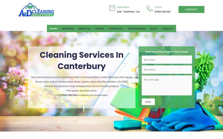 Screenshot of cleanad.uk