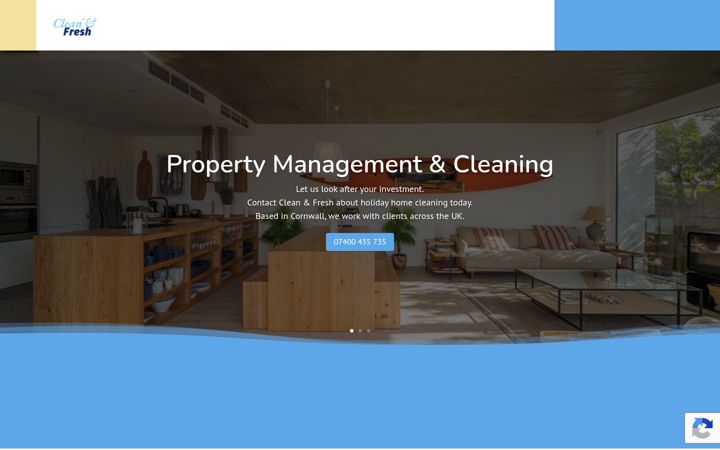 Screenshot of cleanandfreshpropertymanagement.co.uk