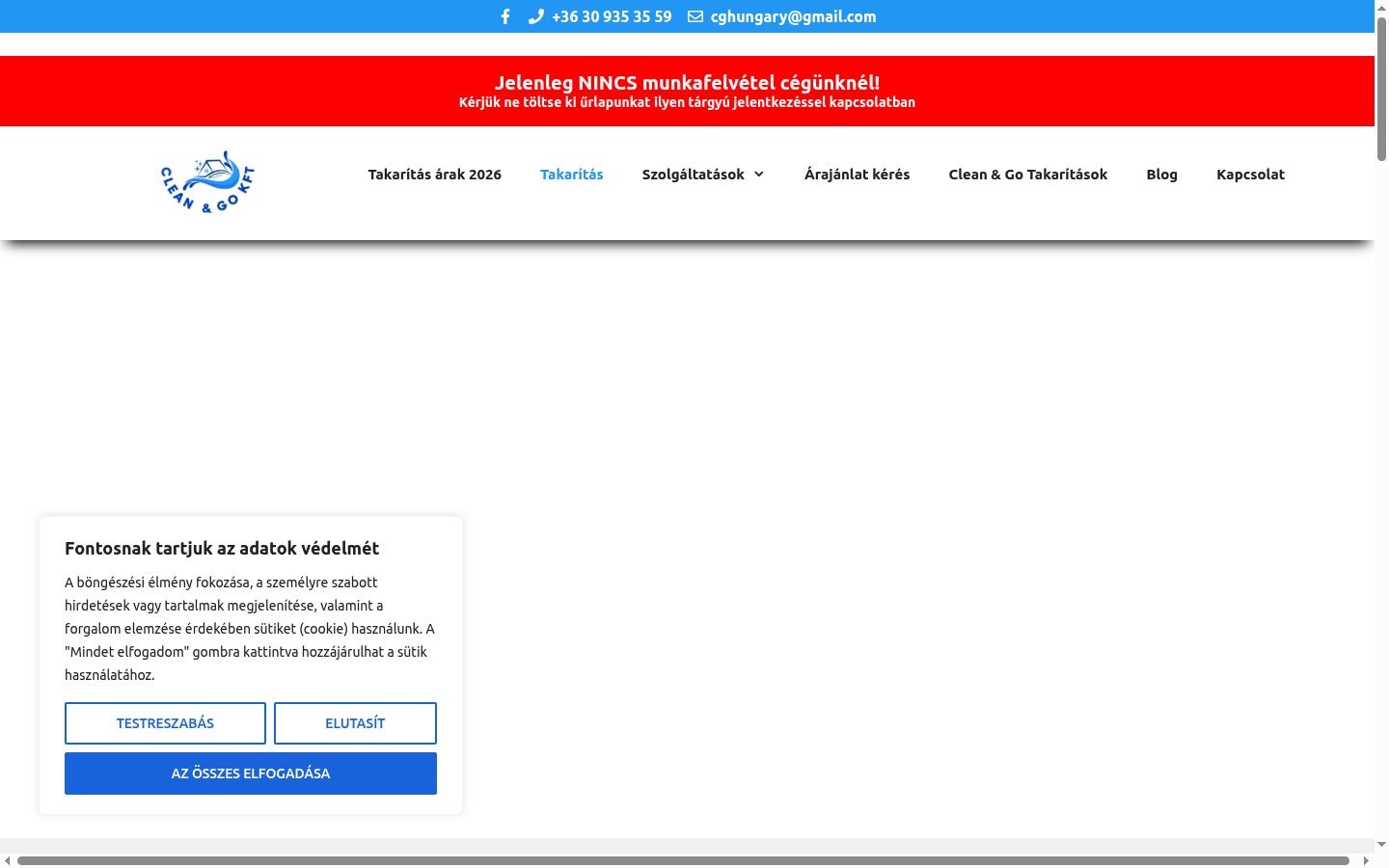 Screenshot tal-banner tal-kunsens muri qabel kwalunkwe interazzjoni