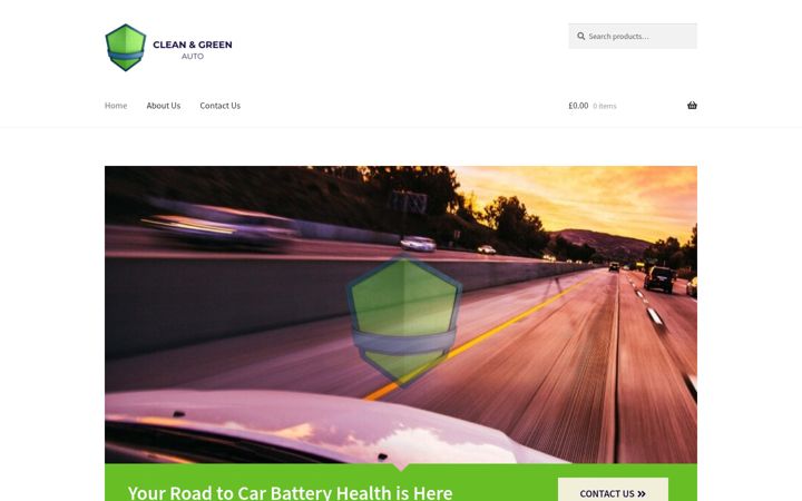 Screenshot of cleanandgreenauto.co.uk