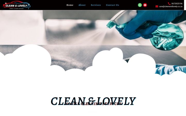 Екранна снимка на cleanandlovely.co.za