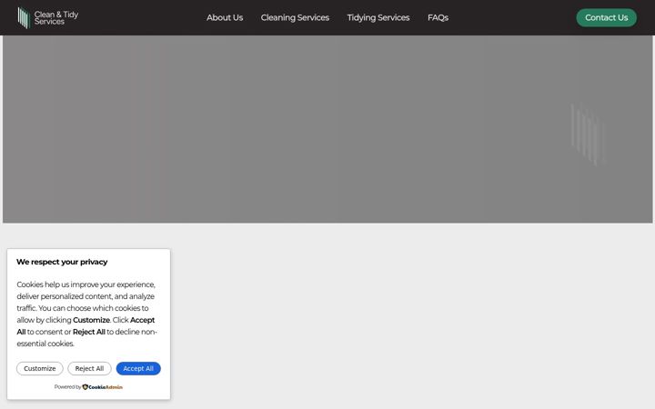Screenshot of cleanandtidyservices.co.uk