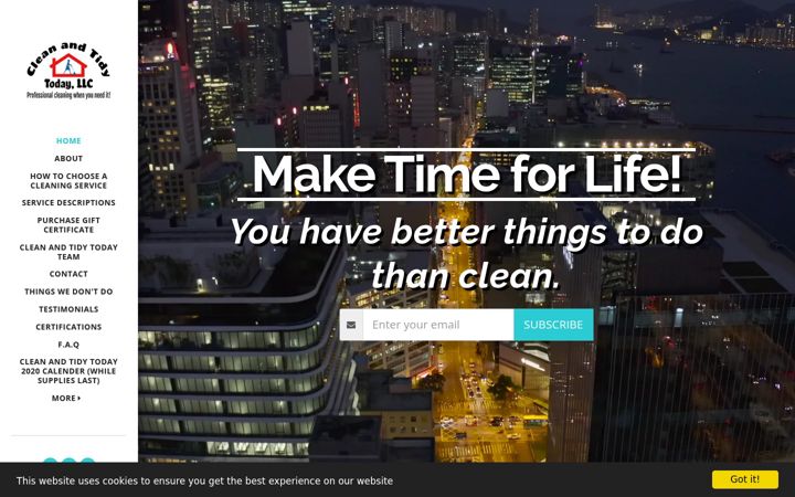 Screenshot of cleanandtidytoday.com