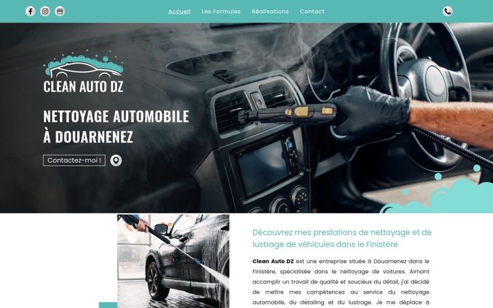 Skærmbillede af cleanauto-dz.fr