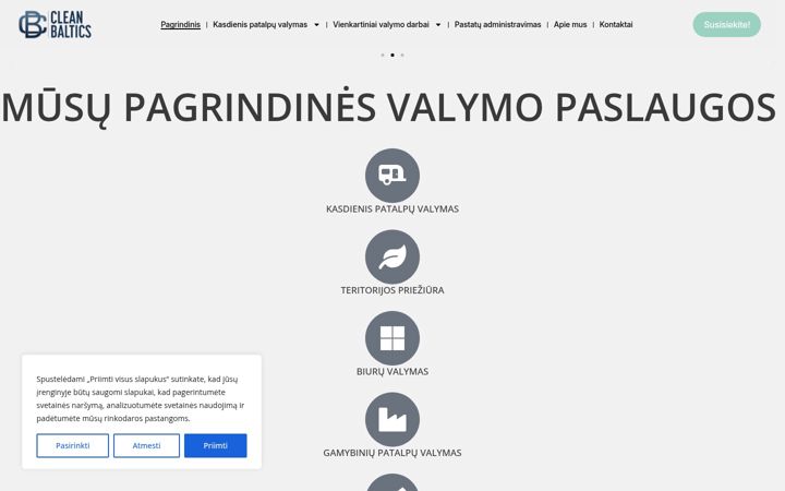 Screenshot of cleanbaltics.lt