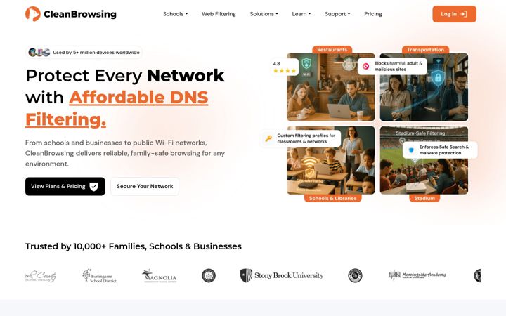 Zrzut ekranu cleanbrowsing.org