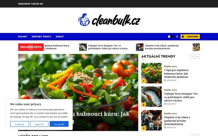 Screenshot of cleanbulk.cz