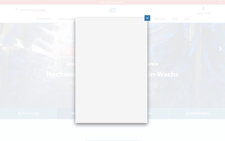 Screenshot of cleancar.de