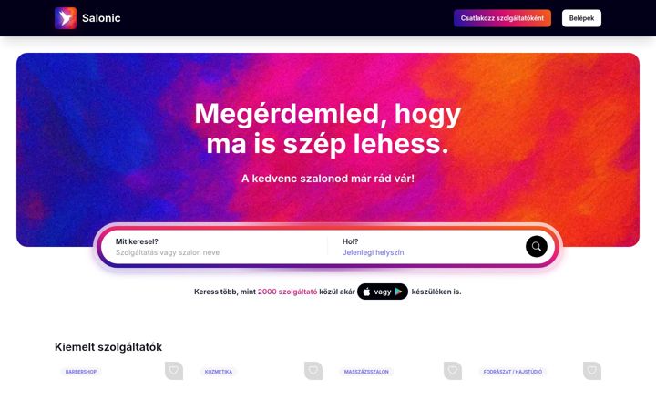 Screenshot stránky cleancarkomarom.hu