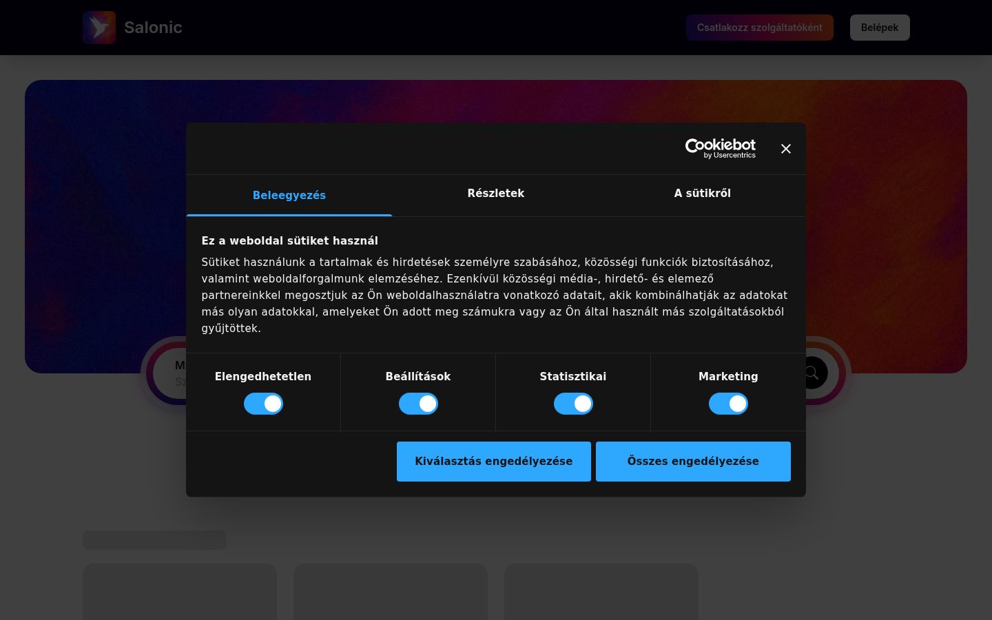 Screenshot van de toestemmingsbanner zoals getoond vóór enige interactie