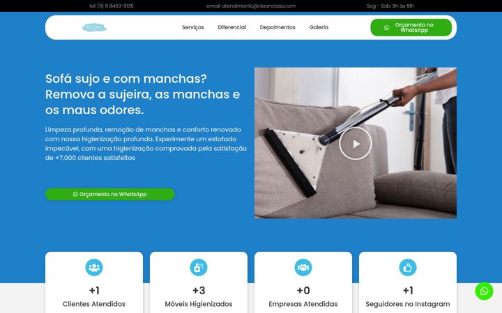Screenshot van cleanclass.com.br