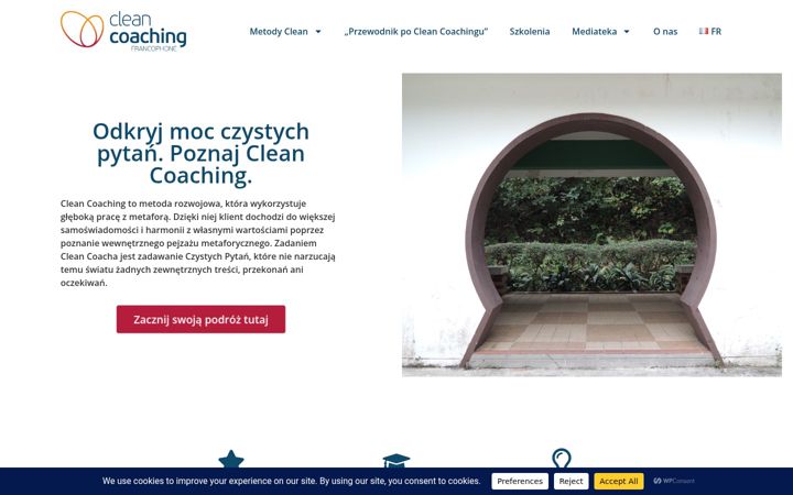 Ekraanipilt saidist cleancoaching.eu
