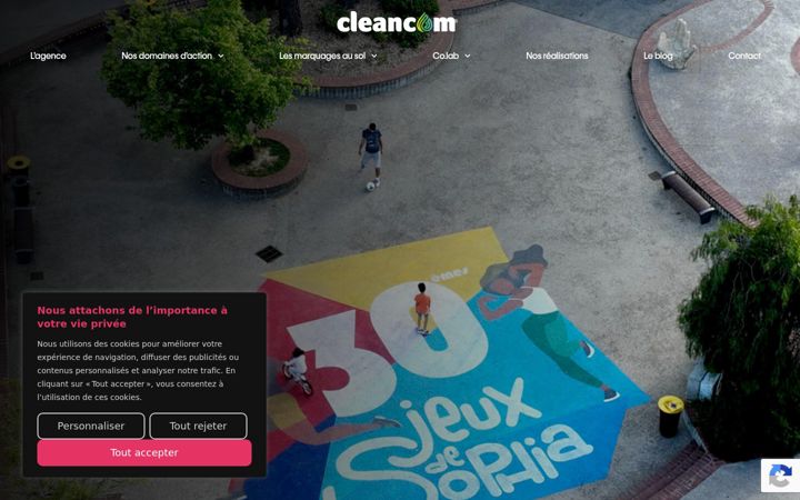 Screenshot of cleancom.fr