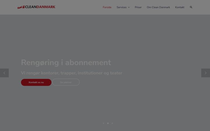 Screenshot of cleandanmark.dk