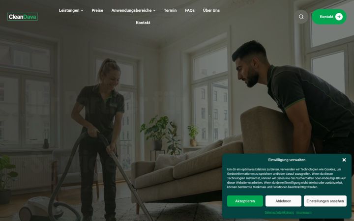 Screenshot of cleandava.com