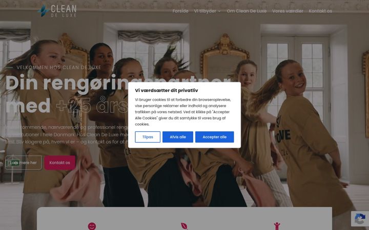 Screenshot of cleandeluxe.dk