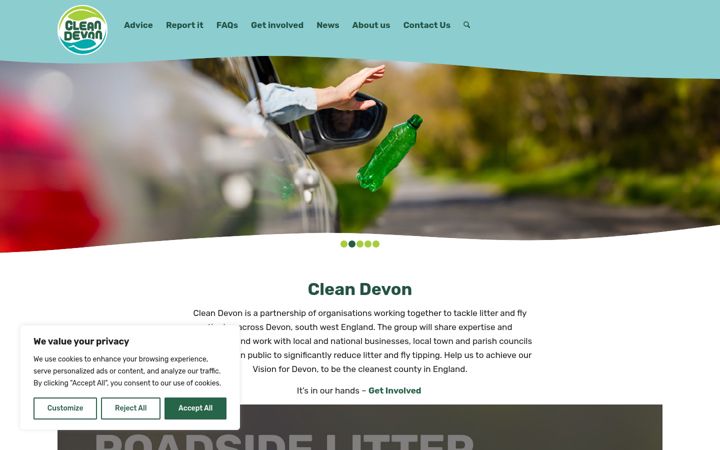 Screenshot di cleandevon.org