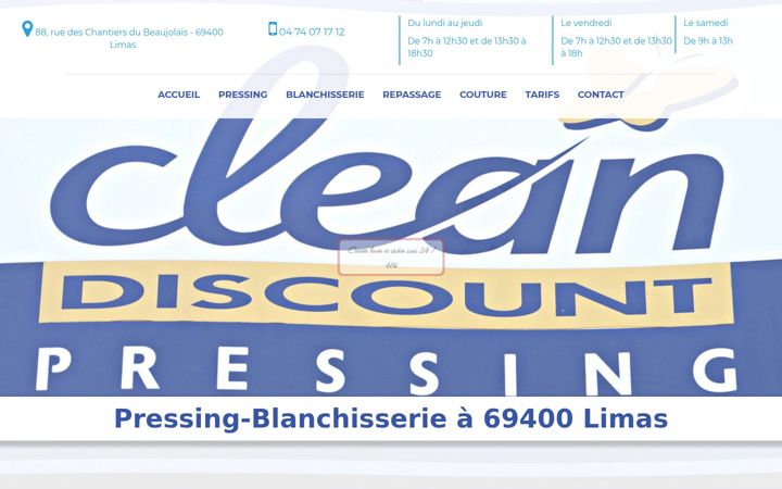 Screenshot of cleandiscountpressing.com