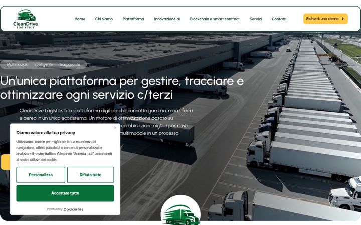 Screenshot of cleandrivelogistics.it