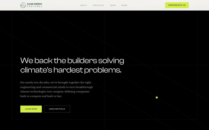 Screenshot of cleanenergyventures.com