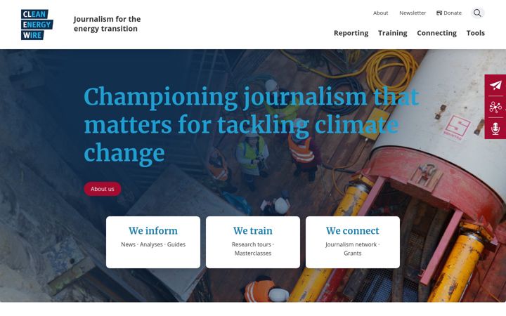 Screenshot of cleanenergywire.org