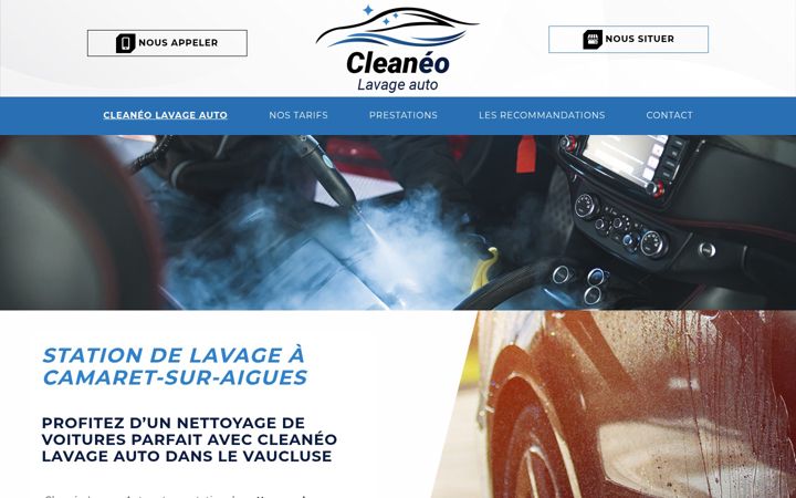 Screenshot of cleaneo-lavage-auto.fr