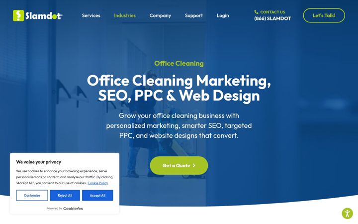 Screenshot of cleanermarketing.com