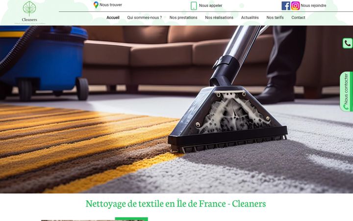 Screenshot of cleaners-cr.fr
