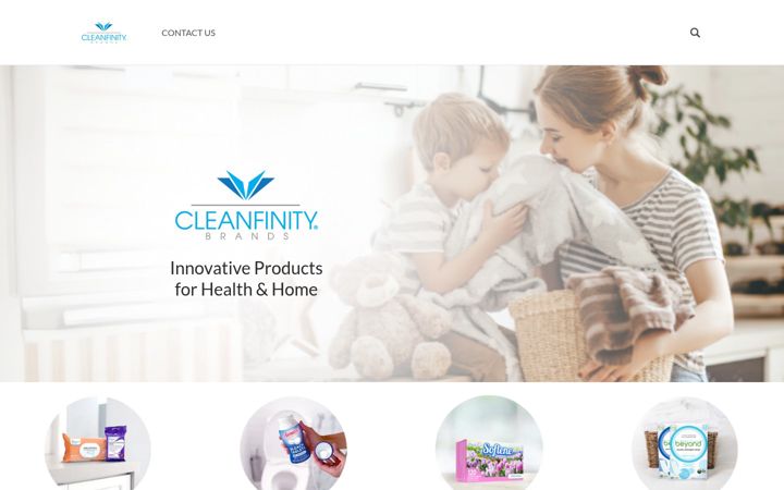 Screenshot of cleanfinitybrands.com