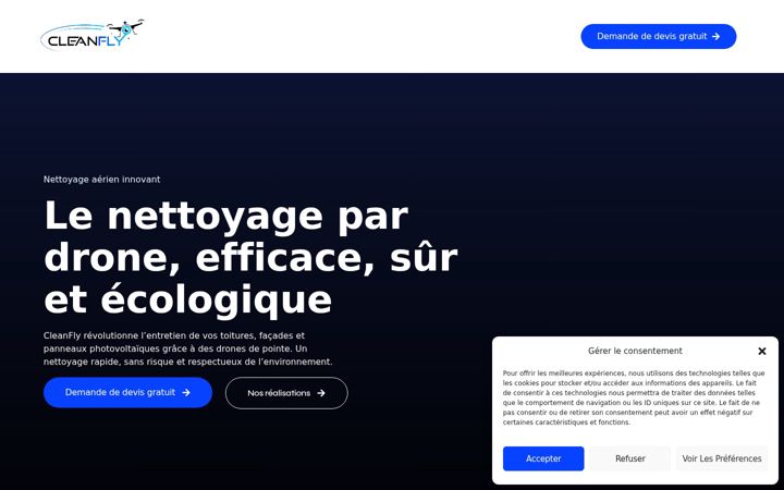 Screenshot του cleanfly.org