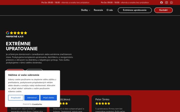 Screenshot of cleanforce.sk