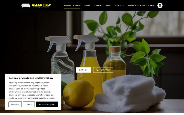 Screenshot stránky cleanhelp.pl