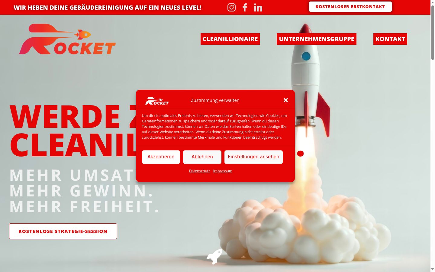 Sutikimo reklamjuostės, rodytos prieš bet kokią sąveiką, ekrano kopija