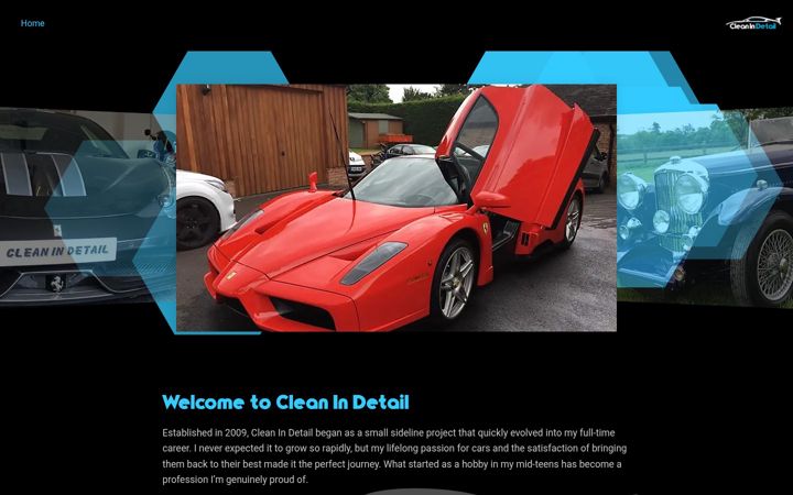 Zrzut ekranu cleanindetail.co.uk