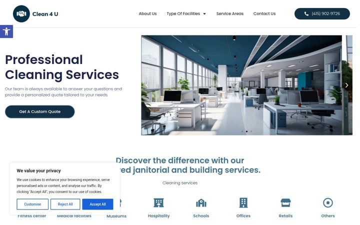 Screenshot of cleaning-4you.com