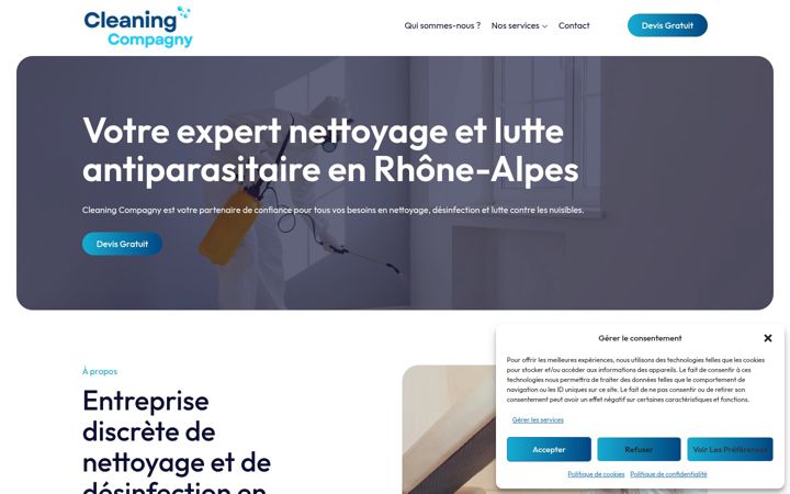 Screenshot of cleaning-compagny.com