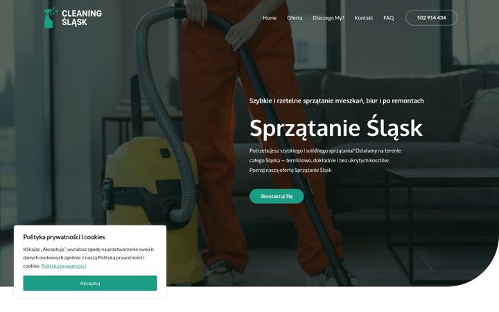 Screenshot of cleaning-slask.pl