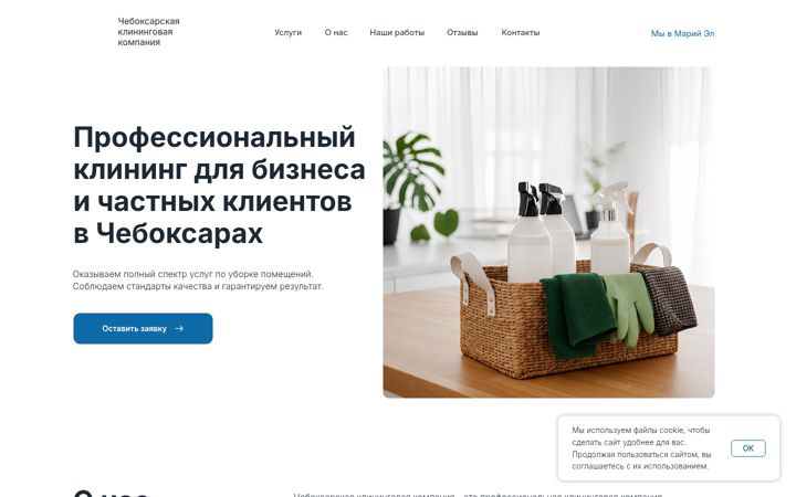 Screenshot of cleaning21.com