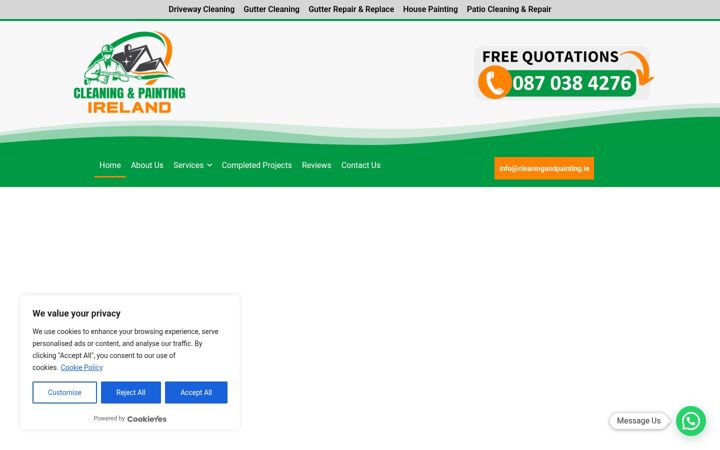 Screenshot of cleaningandpainting.ie