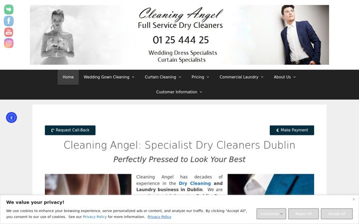 Capture d'écran de cleaningangel.ie