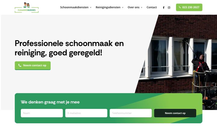 Képernyőkép: cleaningbuddies.nl