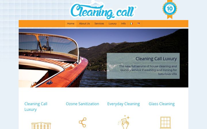 Skærmbillede af cleaningcall.it
