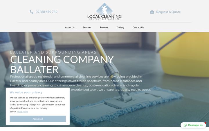 Zrzut ekranu cleaningcompanyballater.co.uk