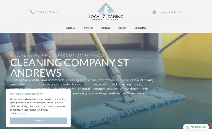 Zrzut ekranu cleaningcompanystandrews.co.uk