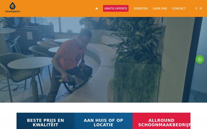 Ekrānuzņēmums no cleaningdutch.nl