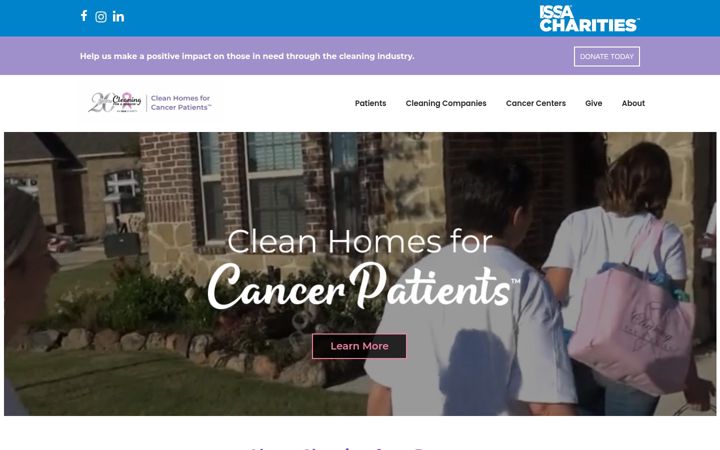 Screenshot του cleaningforareason.org