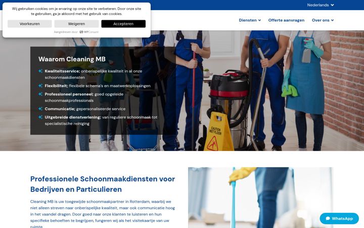 Zrzut ekranu cleaningmb.nl